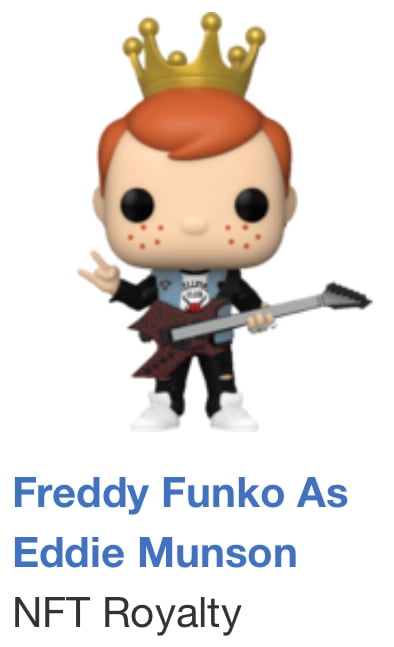 Funko Pop Digital Freddy as Eddie Munson Stranger Things Vinyl Figure Limited Release