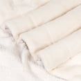 thumbnail image 2 of Luxurious Soft Velour Fleece Throw with Super Ultra Soft Faux Fur on backside Blanket 49”x 73” White Color, 2 of 3