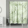 thumbnail image 2 of Creative Products Watercolor Monstera 3 71x74 Shower Curtain, 2 of 7