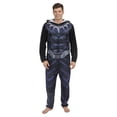 thumbnail image 4 of Marvel Black Panther Mens Onesie Pajama Costume, Male, Wakanda, Size: L, 4 of 5