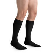 JOBST forMen Casual 20-30 mmHg Knee High Compression Socks, Black, Large