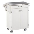 thumbnail image 1 of Homestyles Kitchen Cart with Stainless Steel Top in Off-White, 1 of 2