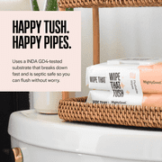 Wipe that Tush Flushable Wipes, Aloe & Vitamin E Infused, Fragrance-Free, 3 Packs of 50 Wipes, 150 Total