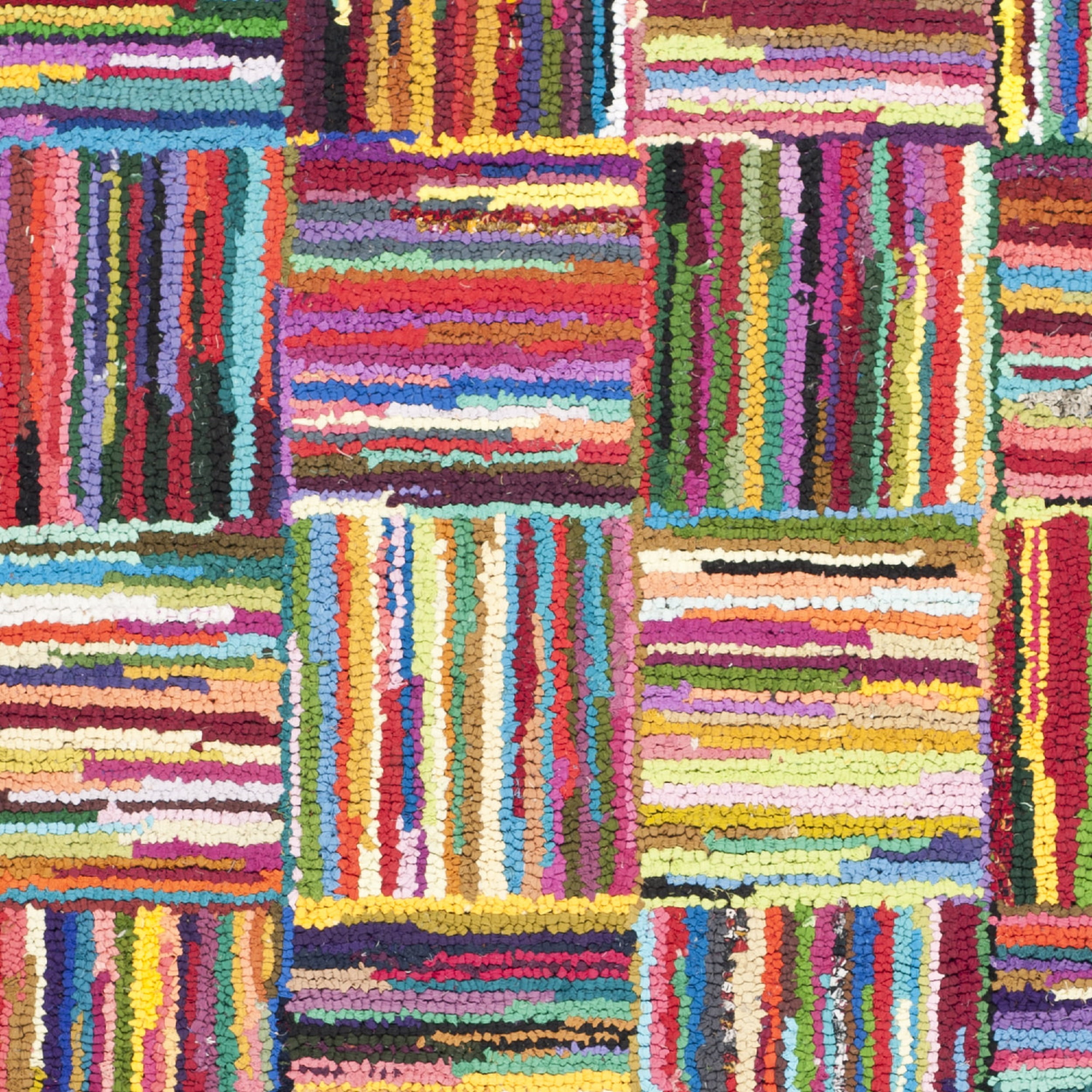 SAFAVIEH Nantucket Collection NAN318A Handmade Multi Rug