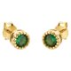 thumbnail image 1 of CCFJOYAS, pendientes de aro pequeños de circón de color verde para mujer, pendientes de aro de oro verde de Plata de Ley 925, joyería nueva llegada 2022 Tan Jianjun unisex, 1 of 2
