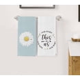 thumbnail image 5 of Daisy Bathroom Decor, Daisy Kitchen Towels, Dish Towels Decor Set of 4, This is Us, Enjoy The Little Thing, Absorbent Drying Cloth Hand Towels Tea Towels for Bathroom, 18 x 26 Inch, 5 of 6