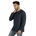 thumbnail image 2 of Inkmeso Men's Cotton Long Sleeve T-shirt Basic Crew Neck Shirt, 2 of 6