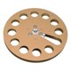 thumbnail image 2 of 1/4 7 Inch Empty Tape Reel Aluminum Alloy 11 Hole Universal Opening Machine Part Recording Takeup Reel Gold, 2 of 5