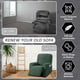 thumbnail image 4 of Funda para Sillón Reclinable ULTICOR Jacquard de 4 Piezas en Verde, 4 of 6