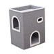 thumbnail image 4 of Cama plegable para gatos con almohadilla para rascar, nido, condominio, garra de molienda, escondite para gatos, cubo apilable para suministros para, 4 of 9