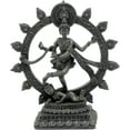 thumbnail image 1 of bombayjewel Silver Puja Thali for Hindu Temple Rituals Set of 9 Shiva, Ganesh, Laxmi, Kali, Durga, 1 of 1