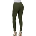 thumbnail image 7 of WTXUE Women's Hyper-stretch Mid-Rise Skinny Jeans Green, 7 of 7