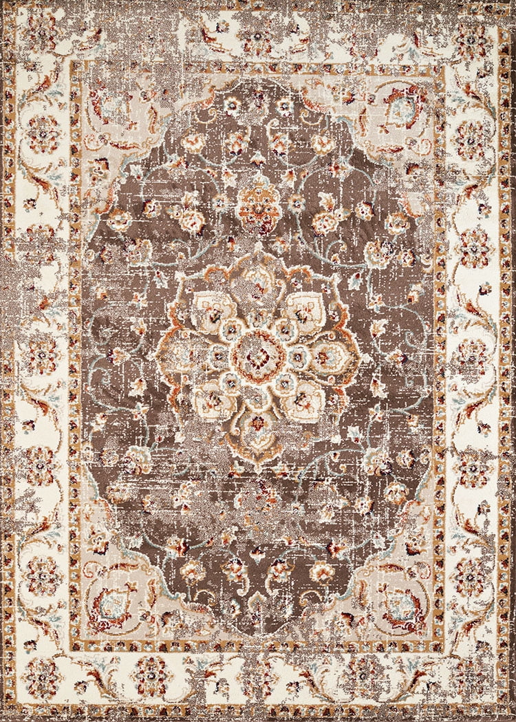 United Weavers Amarna Ponte Vecchio Distressed Taupe Woven Olefin Area Rug or Runner