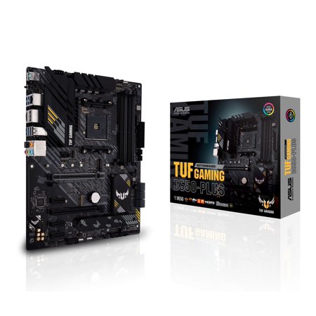 ASUS TUF Gaming B550-PLUS AMD AM4 Zen 3 Ryzen 5000 & 3rd Gen Ryzen ATX Gaming Motherboard (PCIe 4.0, 2.5Gb LAN, HDMI 2.1, BIOS Flashback, USB 3.2 Gen 2, Addressable Gen 2 RGB Header and Aura Sync)