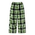 thumbnail image 2 of JOANKDMI Teen Girls Plaid Pajama Size 14-15 Pants Warm Fleece Fuzzy Lounge Bottoms Winter Thick Sleepwear Elastic Waist Comfy Cold Weather Relaxed Fit Sleep Trousers Home, 2 of 5
