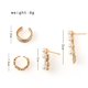 thumbnail image 2 of 4 piezas elegante perla cristal oreja Stud declaración estrella pendientes mujeres joyería conjunto, 2 of 7