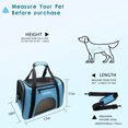 thumbnail image 3 of ZaneSun Cat Carrier Dog Carrier Pet Carrier for Small Medium Cats Dogs Puppies of 15 Lbs,Airline Approved Dog Cat Travel Carrier (Blue), 3 of 5