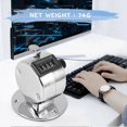 thumbnail image 2 of Round Base 4 Digit Manual Hand Tally Mechanical Palm Click Counter, 2 of 5