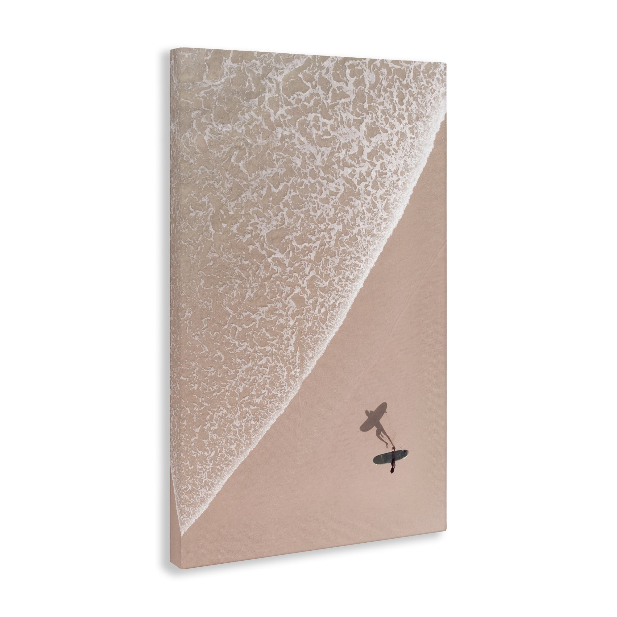 Stupell Industries Beach Surfer Silhouette Landscape & Nature Photography Wrapped Canvas Art Print Wall Art, 16 x 24