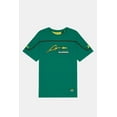 thumbnail image 2 of Aston Martin F1 Kimoa Fernando Alonso Heat Sealed Banded T-Shirt - Green/Lime, 2 of 14