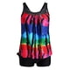 thumbnail image 5 of Gibobby Conjunto de bikini sexy Con Boyshorts Trajes a rayas de dos controles de baño Tummy Top para mujer Trajes de baño Trajes de baño Conjunto de tank(Rojo,M), 5 of 5