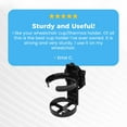 thumbnail image 6 of Mobility Cup Holder - Compatible with Wheelchair, Walker, Rollator, or Scooter - by Easy To Use Products, 6 of 7