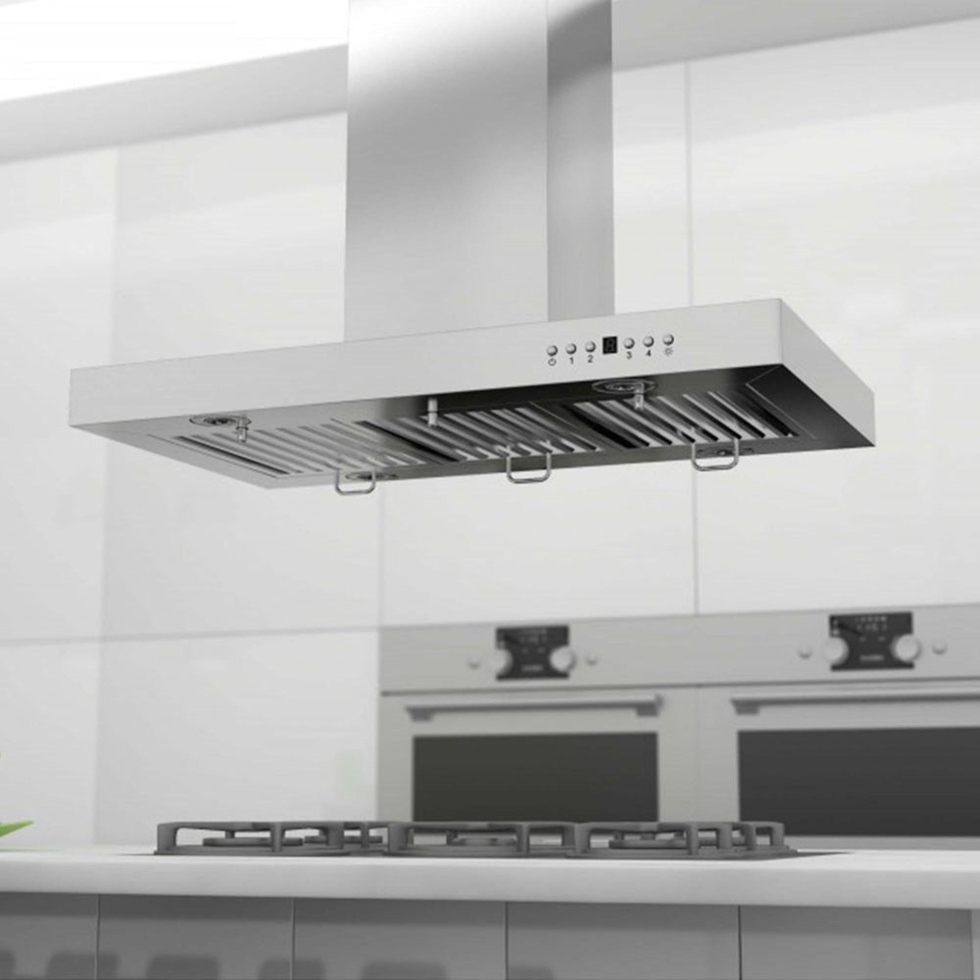 ZLINE 48 in. Island Mount Range Hood in Stainless Steel (KE2i-48)
