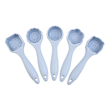 

Hloma 5Pcs Moon Cake Molds Beautiful Texture Non-stick Lightweight Reusable Multi-purpose Mooncake Molds for Kitchen