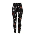 thumbnail image 4 of Fiaer Womens Christmas Leggings Oversized Xmas Yoga Pants Cute Graphic High Waisted Slim Fit Tight Trousers Red XXL, 4 of 7