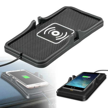 Wireless Charger, EEEKit Qi Wireless Charging Mat Non-Slip Pad Car Phone Mount Holder for Samsung S10/S10E/S9/S8 iPhone 11/11 Pro