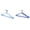 B & D, variant on MOPOOR Non Slip Multi-functional Clothes Hanger Metal Stainless Steel Clothes Hanger,Seropy Metal Hanger Heavy Duty Wire Hangers with Non Slip Notch, Ultra Thin Stainless Steel Hanger Space Saving