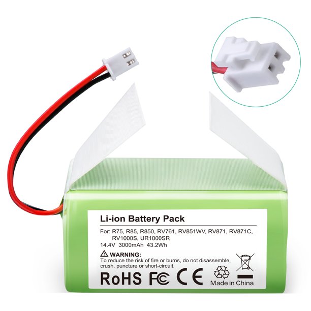 3.0Ah 14.4V Battery Replace RVBAT850 for Shark Ion Robot R75 RV761