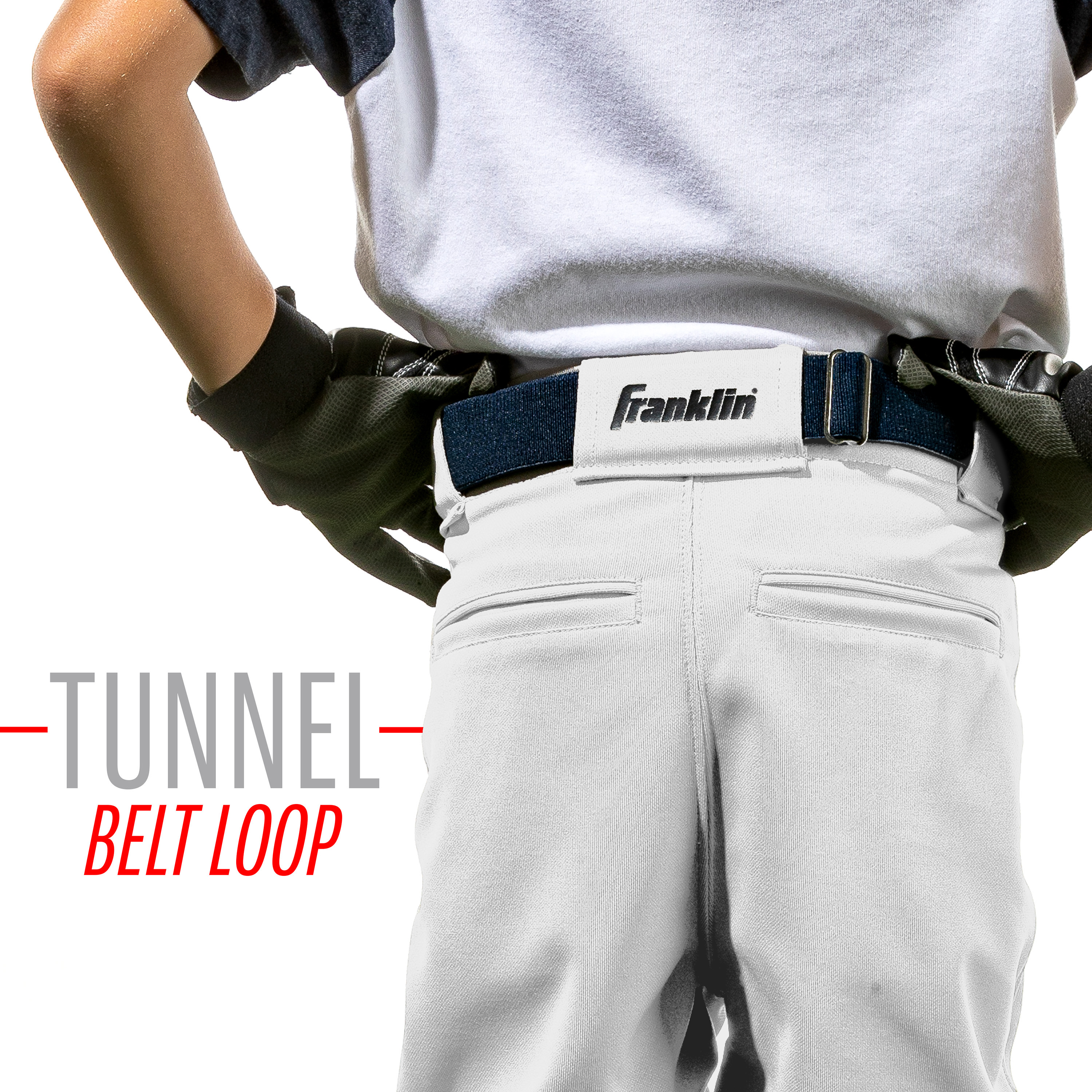 Franklin Sports Youth Baseball Pants, White, Small