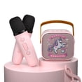 thumbnail image 1 of Máquina de karaoke de juguete OSWCHIC Mini para niñas de 3 a 10 años o más, color rosa, 1 of 1