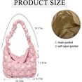 thumbnail image 3 of LinYooLi Quilted Crossbody Bags For Women, Puffer Tote Bag Lightweight Trendy Designer Cloud Pleated Crescent Hobo Bag, 3 of 7