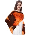 thumbnail image 4 of Maple Leaves Elegant Silk Scarf - Translucent Chiffon Yarn - Lightweight and Breathable - 180*73 inches - Stylish Accessory for Women, 4 of 6