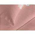 thumbnail image 4 of Ambesonne Peach Quilted Bedspread Set 3 Pcs, Floral Wedding Theme, King Size, Coral White, 4 of 5