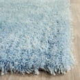 thumbnail image 5 of SAFAVIEH Joella Solid Plush Polyester Shag Area Rug, Light Blue, 5' x 5' Square, 5 of 6
