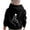 Black-b, variant on Preppy Sweatshirts for Girls Pattern Drawstring Preppy Pullover Tops Lightweight Performance Crop Tops Hop Cropped Hoodie , Size 5-12