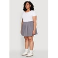 thumbnail image 3 of Womens Plus Size High Waisted Active Pleated Skirt, 3 of 6