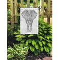 thumbnail image 2 of NUDECOR Adult Drawing Unique Ethnic Elephant Pattern Coloring Page Book Zentangle Garden Flag Decorative Flag House Banner 28x40 inch, 2 of 2