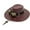 Clear, variant on Western American Ethnic Style Sunshade Cowboy Hat, Imitation Leather (PU), Outdoor Sun Protection, Rolled-Up Brim, Knight's Ceremonial Hat