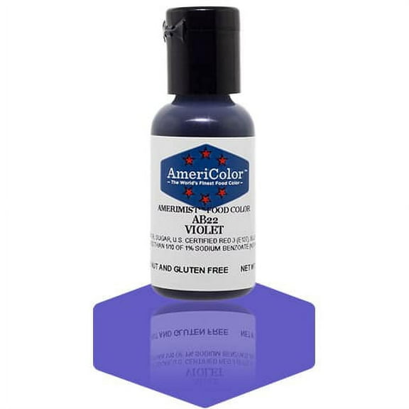 AmeriColor AmeriMist Violet, .65 Ounce, Airbrush Food Color