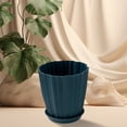 thumbnail image 6 of Kedshhgu Circular Plastic Flowerpot, Flower Succulent Pots Container, Vegetables Growing Container Garden Flower Plant Pot, for Garden, Indoor, Home Decorative, 6 of 7