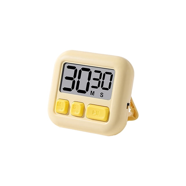 Relojes de Alarma Digitales, Temporizador de Cocina Digital Lcd con Respaldo Magnético Y Soporte, Temporizador de Cuenta para la Gestión Del Tiempo, Temporizador de Cocina Magnético