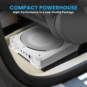 Lanzar Waterproof 1000W Slim Marine Subwoofer, 3 in, White