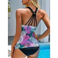 thumbnail image 3 of Womens Printed Strappy Racerback Tankini Swim Top No Bottom S - XXXL, 3 of 6
