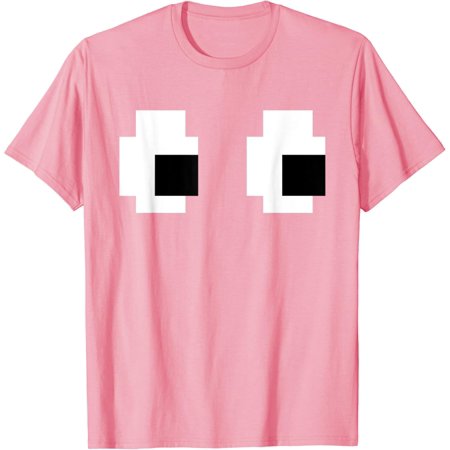 Retro Arcade Game Ghost 80S 8 Bit Halloween Group Outfit T-Shirt LIGHT PINK Unisex S-5XL Hot Trending Shirt Vintage Birthday Gift
