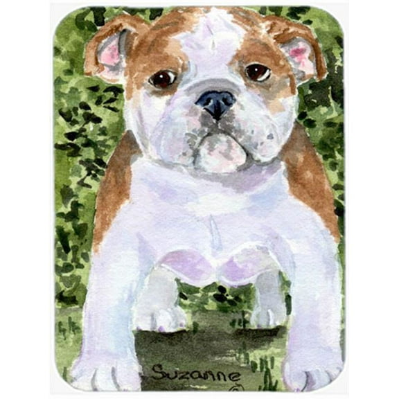 Carolines Treasures SS8735LCB English Bulldog Glass Cutting Board Large, 12H x 16W, multicolor