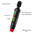 thumbnail image 3 of yingyy Noise Meter Pen Type Lightweight Portable Backlit Screen Sound Level Meters Volume Decibelmeter Electrical Construction, 3 of 6